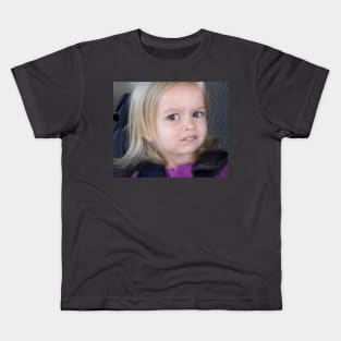 Funny Face Girl Meme Kids T-Shirt